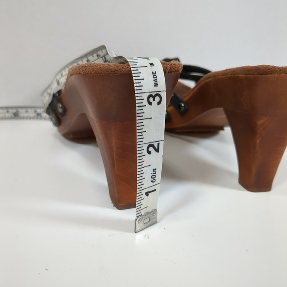 Tribeca By Kenneth Cole Women's Hello Again Black/Brown Heeled Sandals Size 10M - Picture 5 of 11